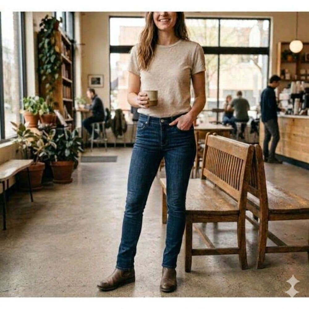 Rag & Bone High Rise Skinny Jeans Womens 25 Heritage Blue Stretch USA